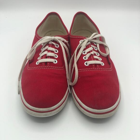 VANS Authentic Red Classic Unisex Canvas Shoes | Men's Size 6.5/Women's Size 8 - Picture 2 of 9